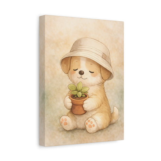 "Something to Care For" | Gentle Nursery Canvas Wall Art