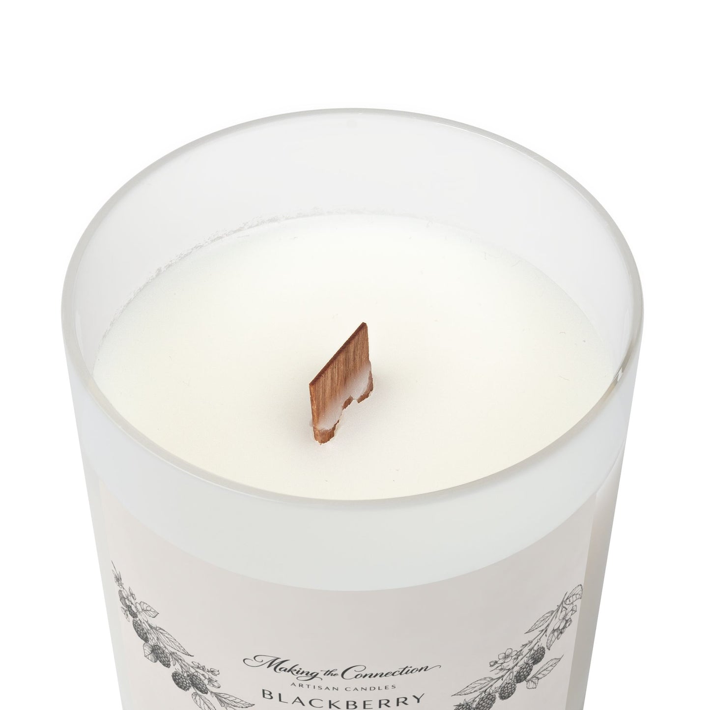 Blackberry + Vanilla | Frosted Glass Candle