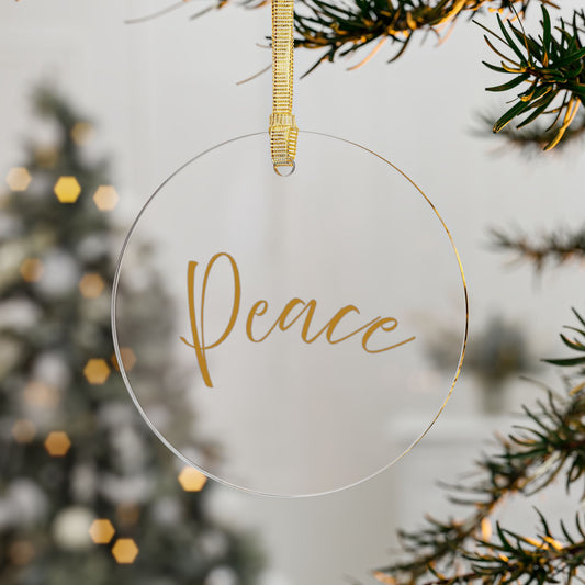 Peace Holiday Ornament