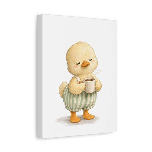 A Quiet Cup | Everyday Duck Canvas