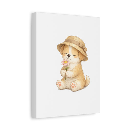 "A Small Offering" | Soft Illustrated Canvas Wall Art