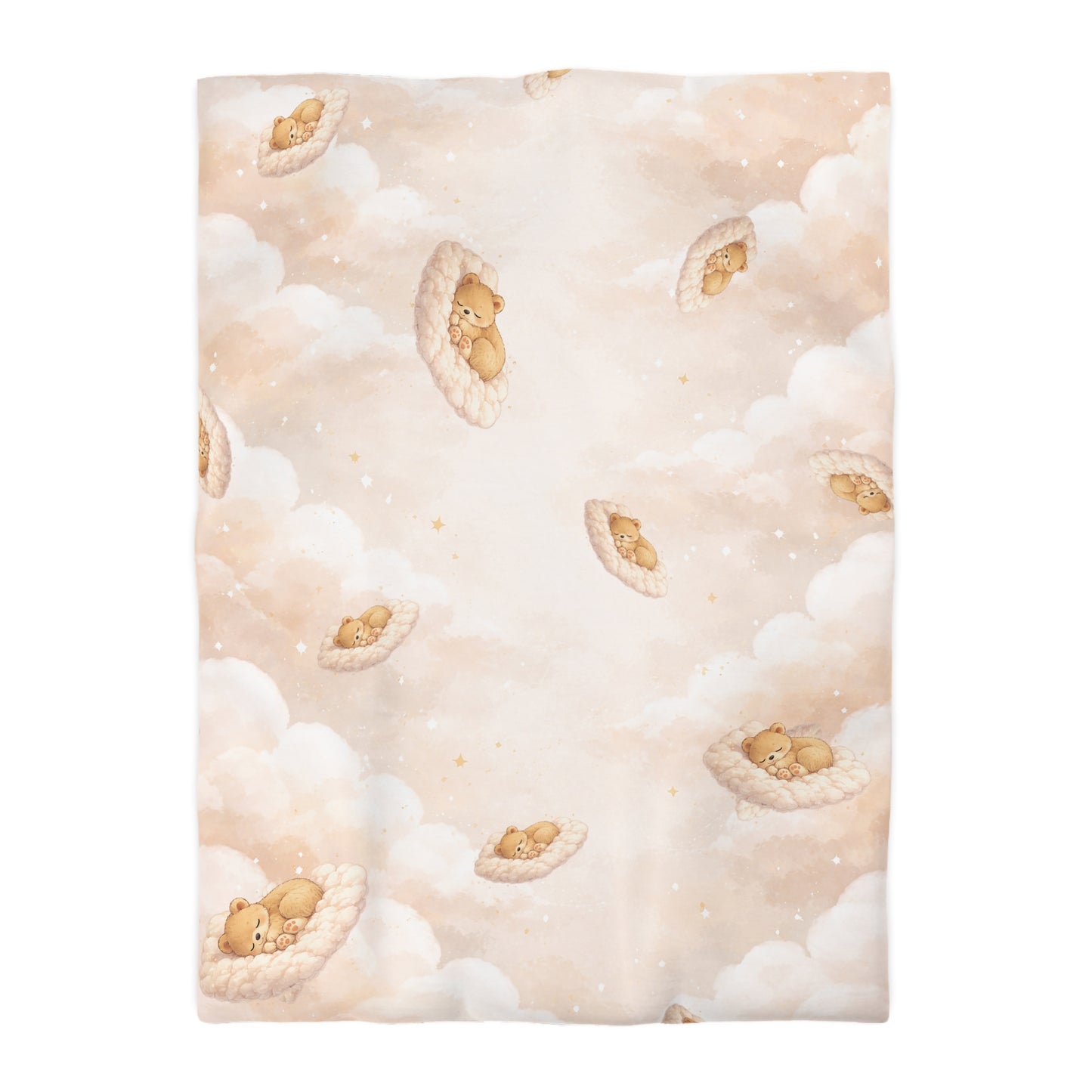 "Drifting Dreams" | Soft Cloud & Bear Fleece Blanket
