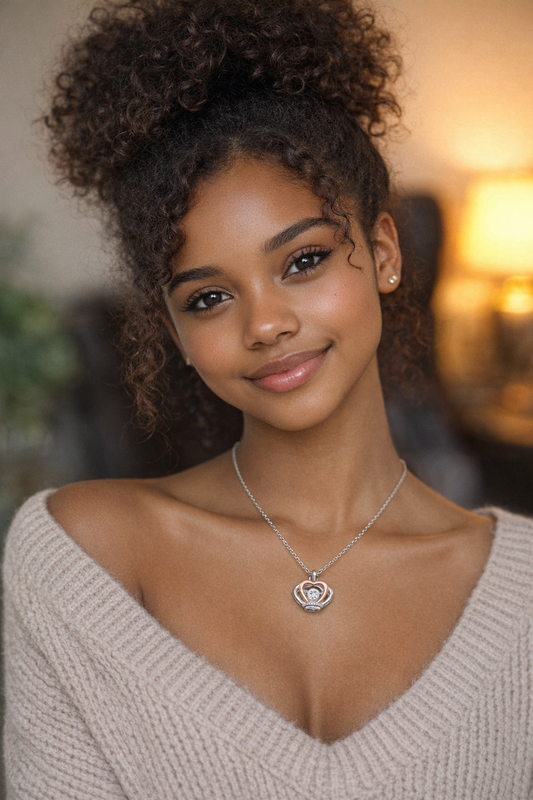 Christmas Message Necklace for Granddaughter