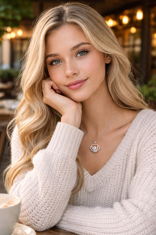 Christmas Message Necklace for Granddaughter