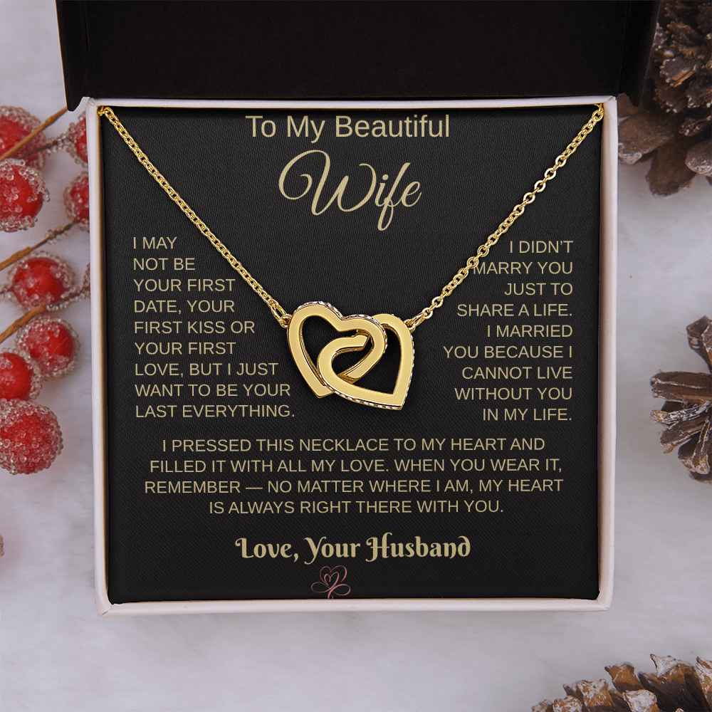 To My Beautiful Wife – Heartfelt Necklace Gift from Husband