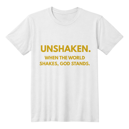 UNSHAKEN – Christian Faith T-Shirt