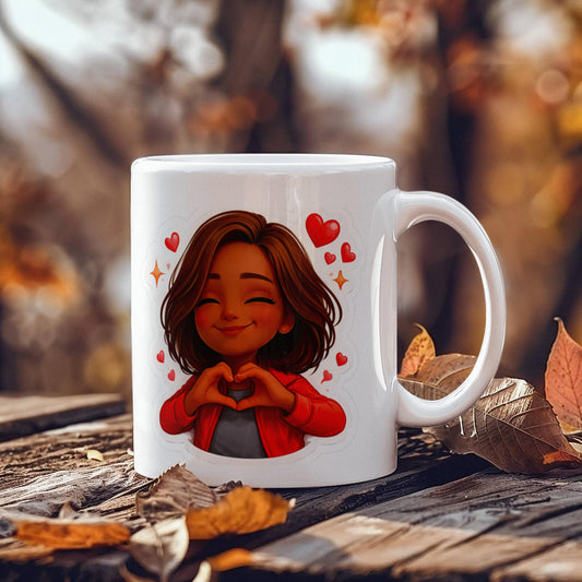 Valentine's Day Mug - Love & Heart Design
