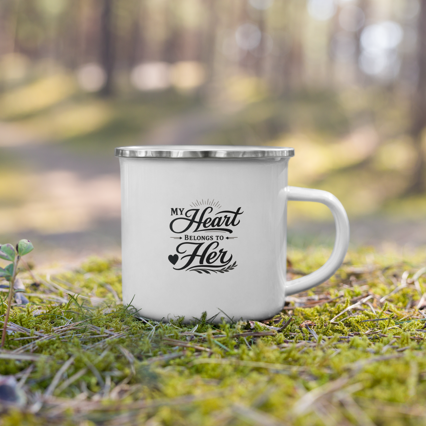 My Heart Belongs to Her | Enamel Mug