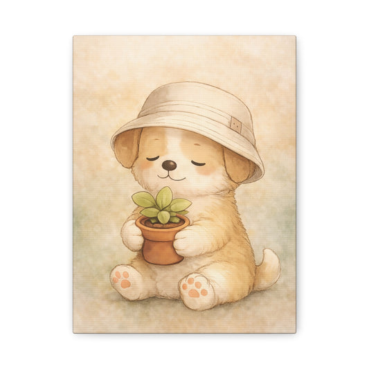 "Something to Care For" | Gentle Nursery Canvas Wall Art