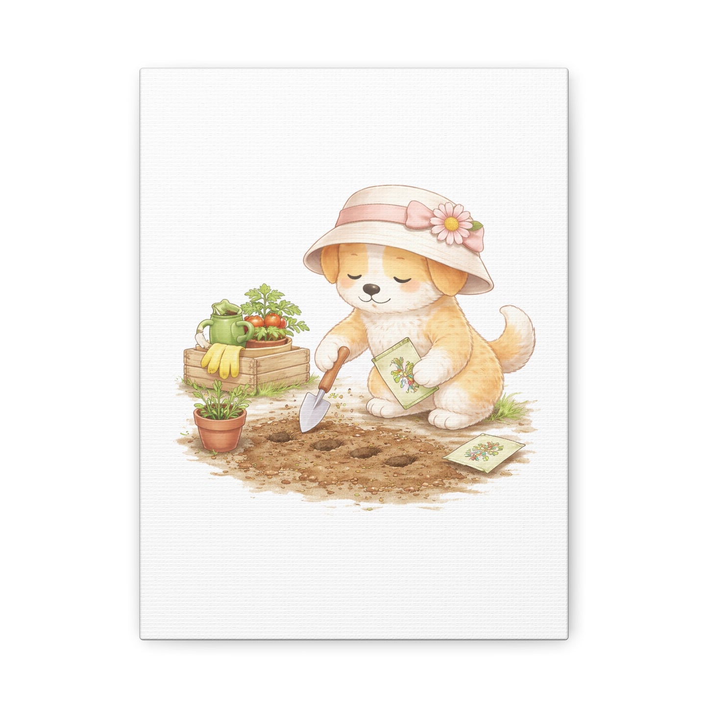 "Planting Hope" | Soft Illustrated Canvas Wall Art