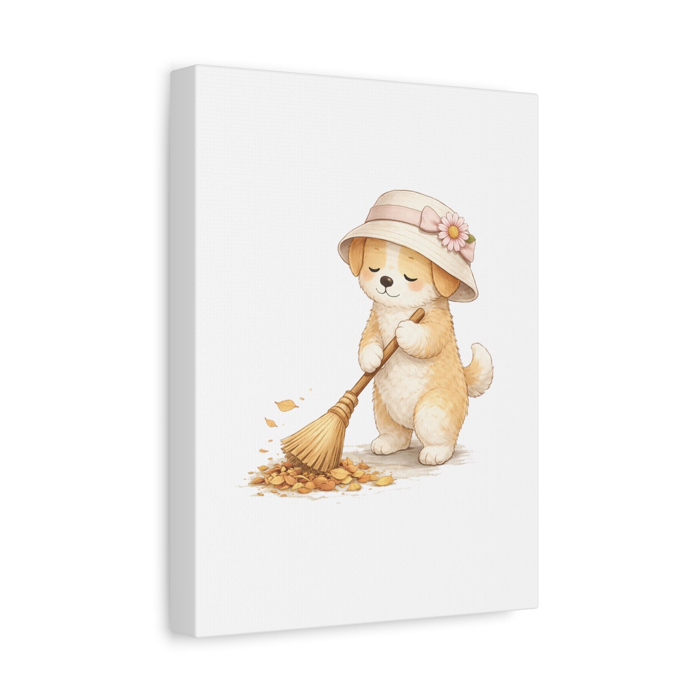 "Keeping Things Tidy" | Soft Illustrated Canvas Wall Art