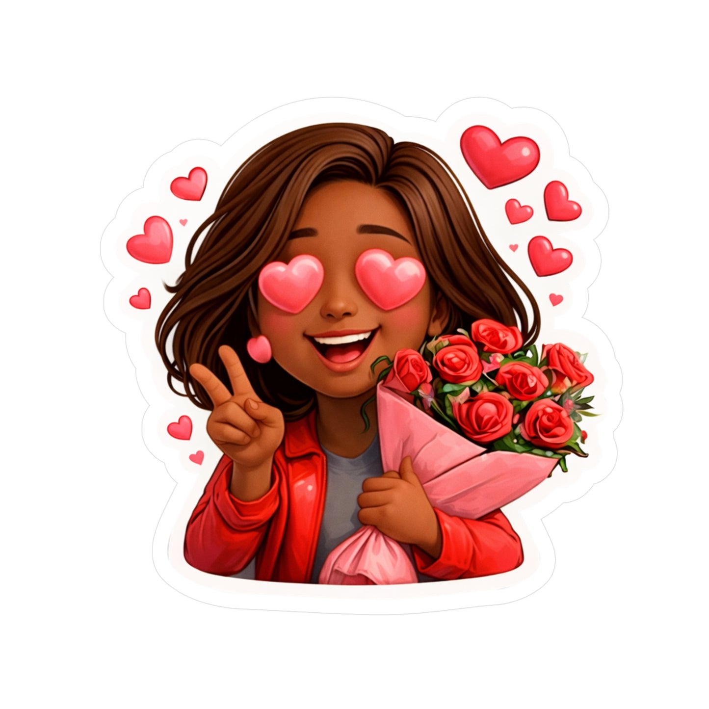 Flower Bouquet Vinyl Sticker