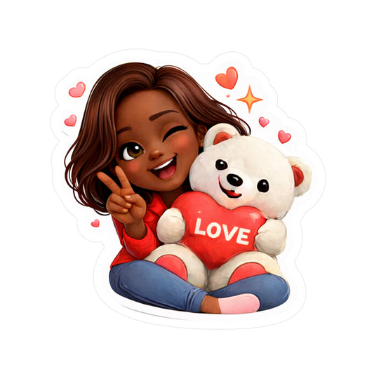 Teddy Bear Vinyl Sticker