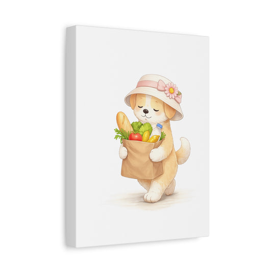 "Bringing It All Home" | Soft Illustrated Canvas Wall Art