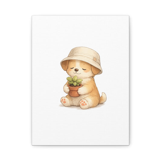 "Something to Care For" | Gentle Nursery Canvas Wall Art