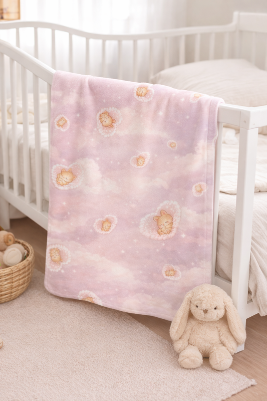 Bunny in the Sky | Soft Fleece Baby Blanket