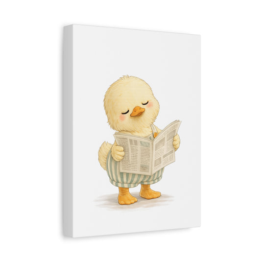 Keeping Up Quietly | Everyday Duck Canvas