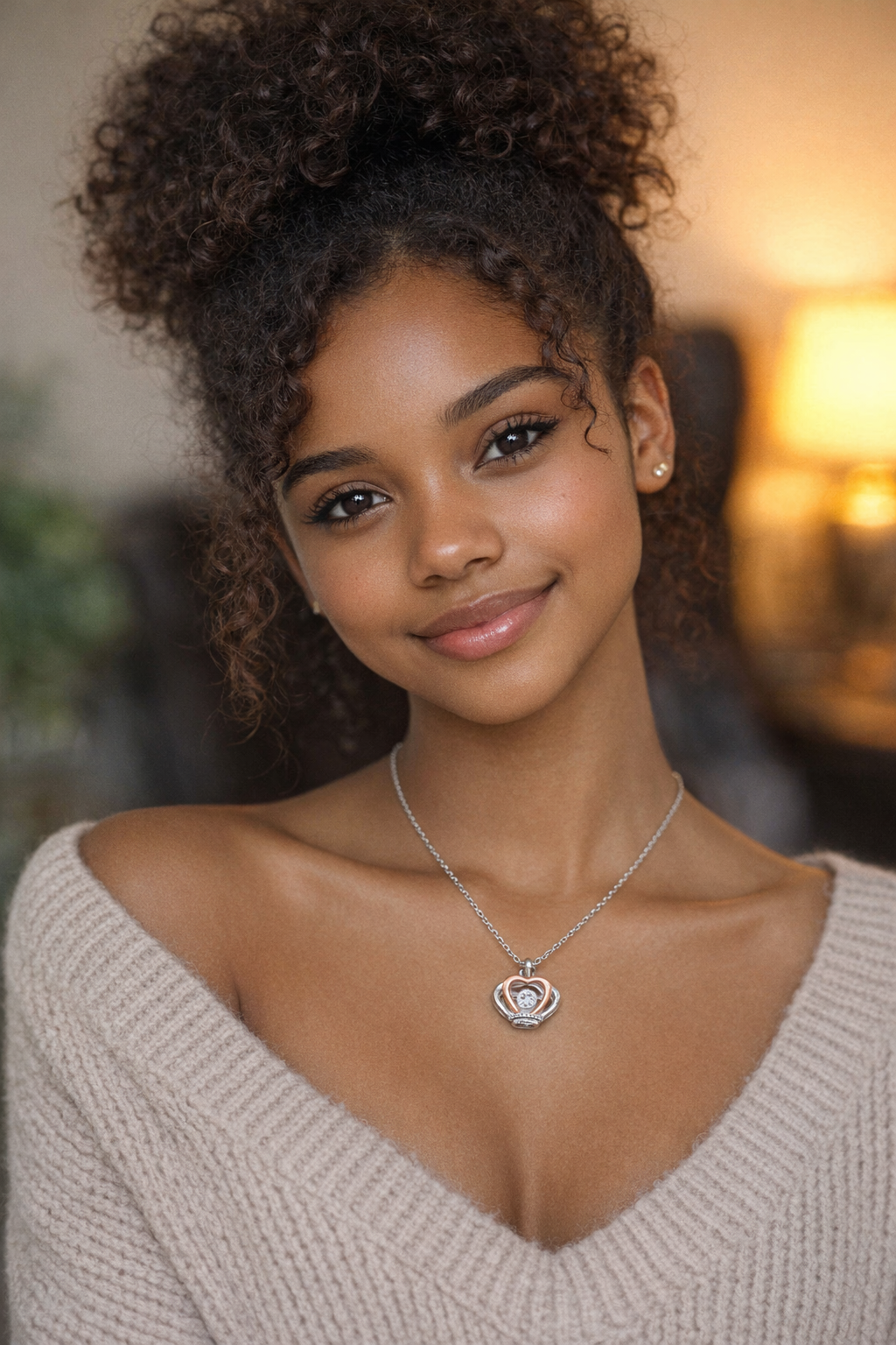 Christmas Message Necklace for Granddaughter