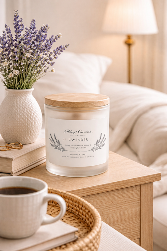 Lavender | Frosted Glass Candle