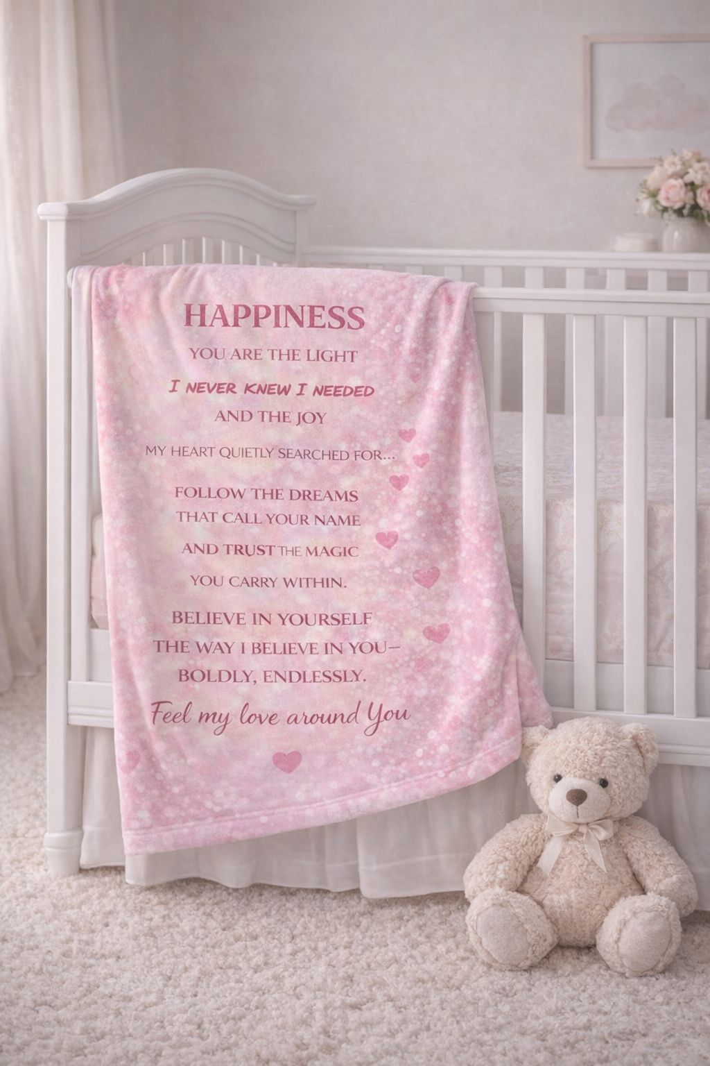 “Wrapped in Love” | Inspirational Baby Blanket