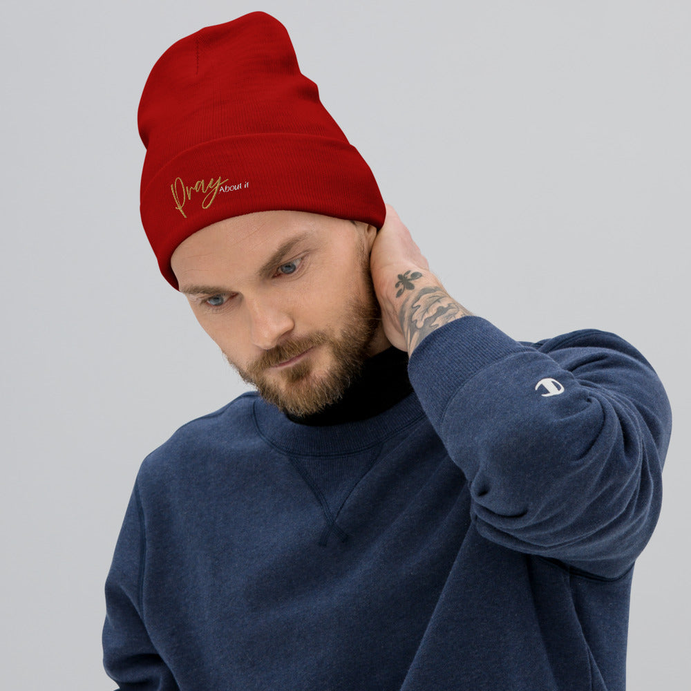 Pray About It - Embroidered Beanie