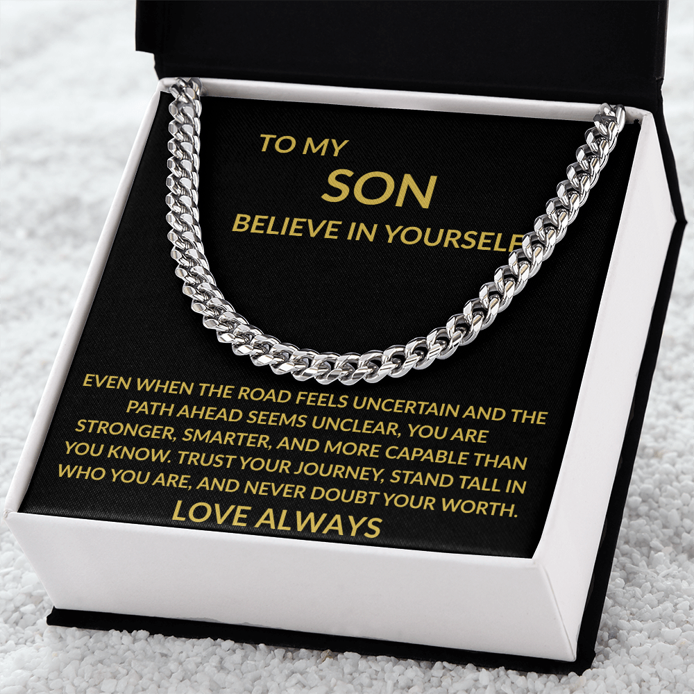 To My Son | Cuban Chain Necklace