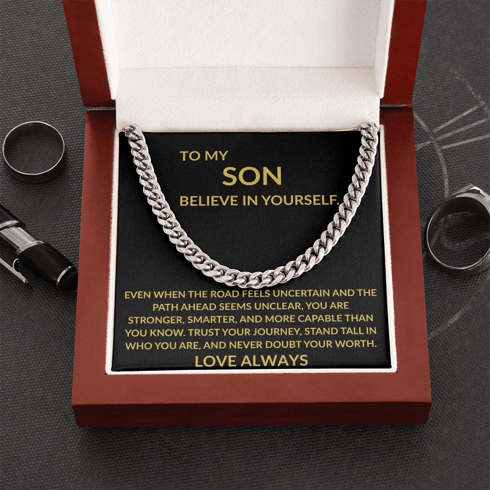 To My Son | Cuban Chain Necklace