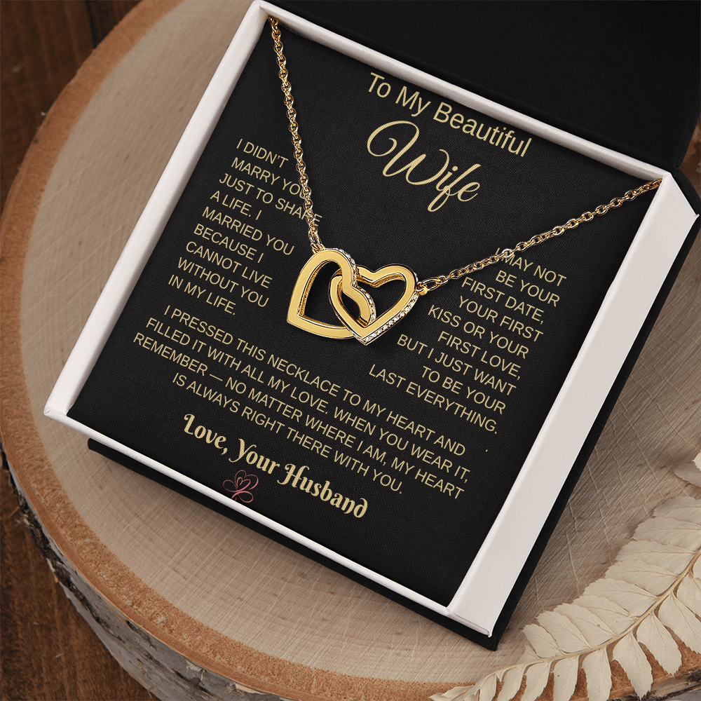 To My Beautiful Wife – Heartfelt Necklace Gift from Husband