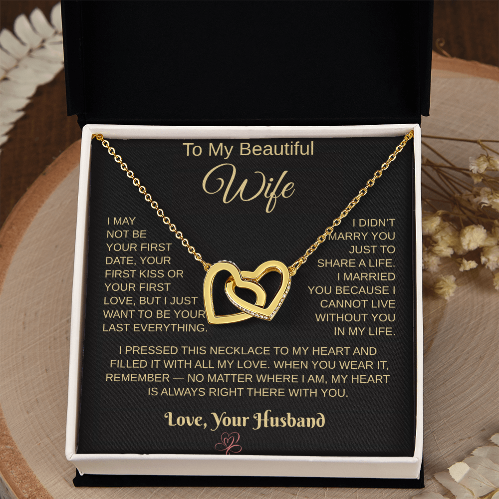 To My Beautiful Wife – Heartfelt Necklace Gift from Husband