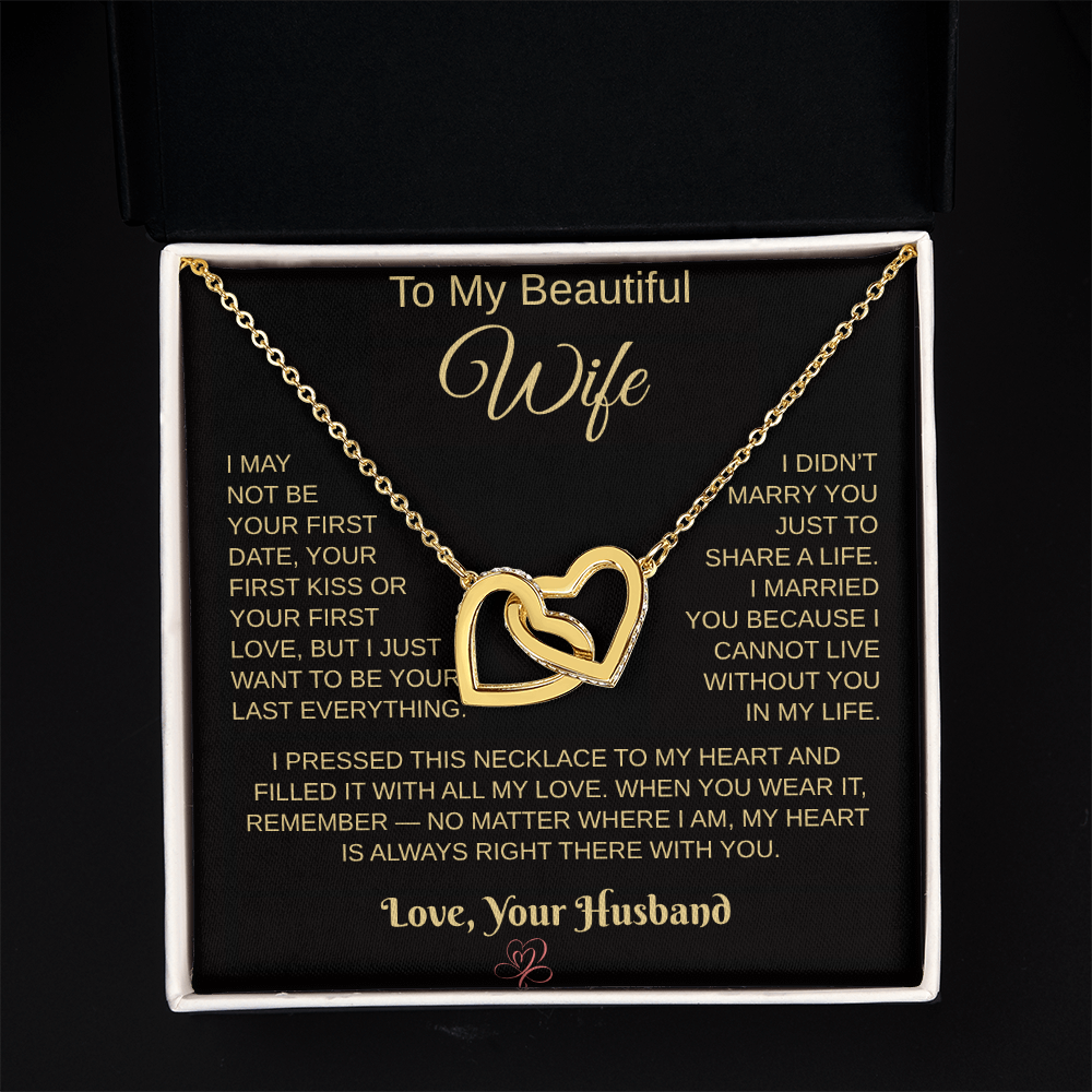 To My Beautiful Wife – Heartfelt Necklace Gift from Husband