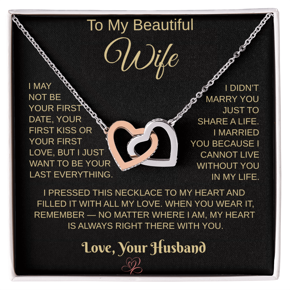To My Beautiful Wife – Heartfelt Necklace Gift from Husband
