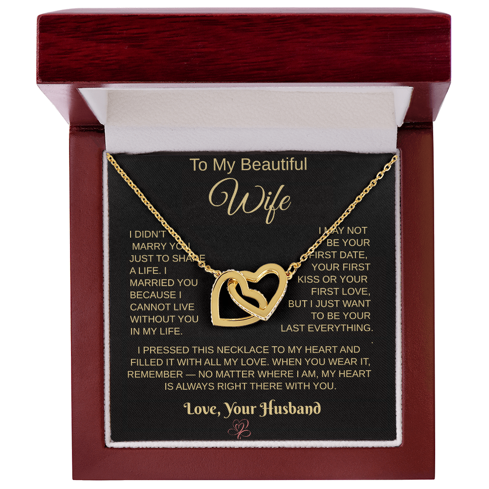 To My Beautiful Wife – Heartfelt Necklace Gift from Husband