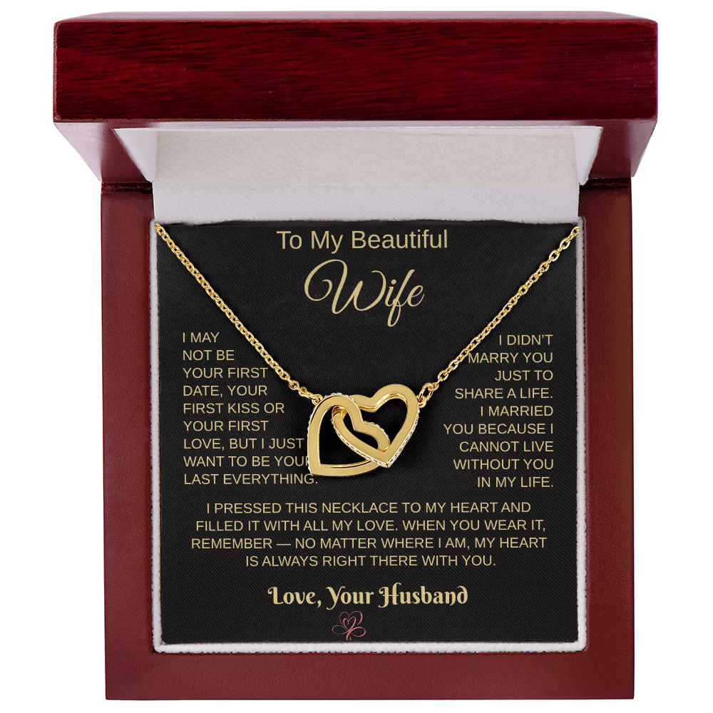 To My Beautiful Wife – Heartfelt Necklace Gift from Husband