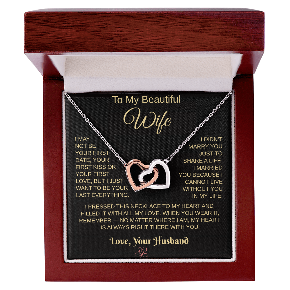 To My Beautiful Wife – Heartfelt Necklace Gift from Husband