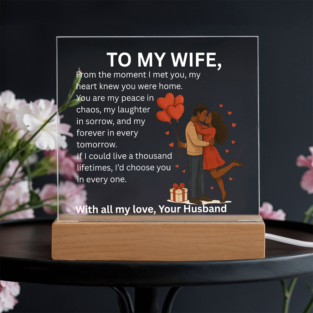 To My Wife Acrylic Plaque