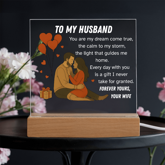 Forever in Your Arms – Romantic Couple Acrylic Art Gift