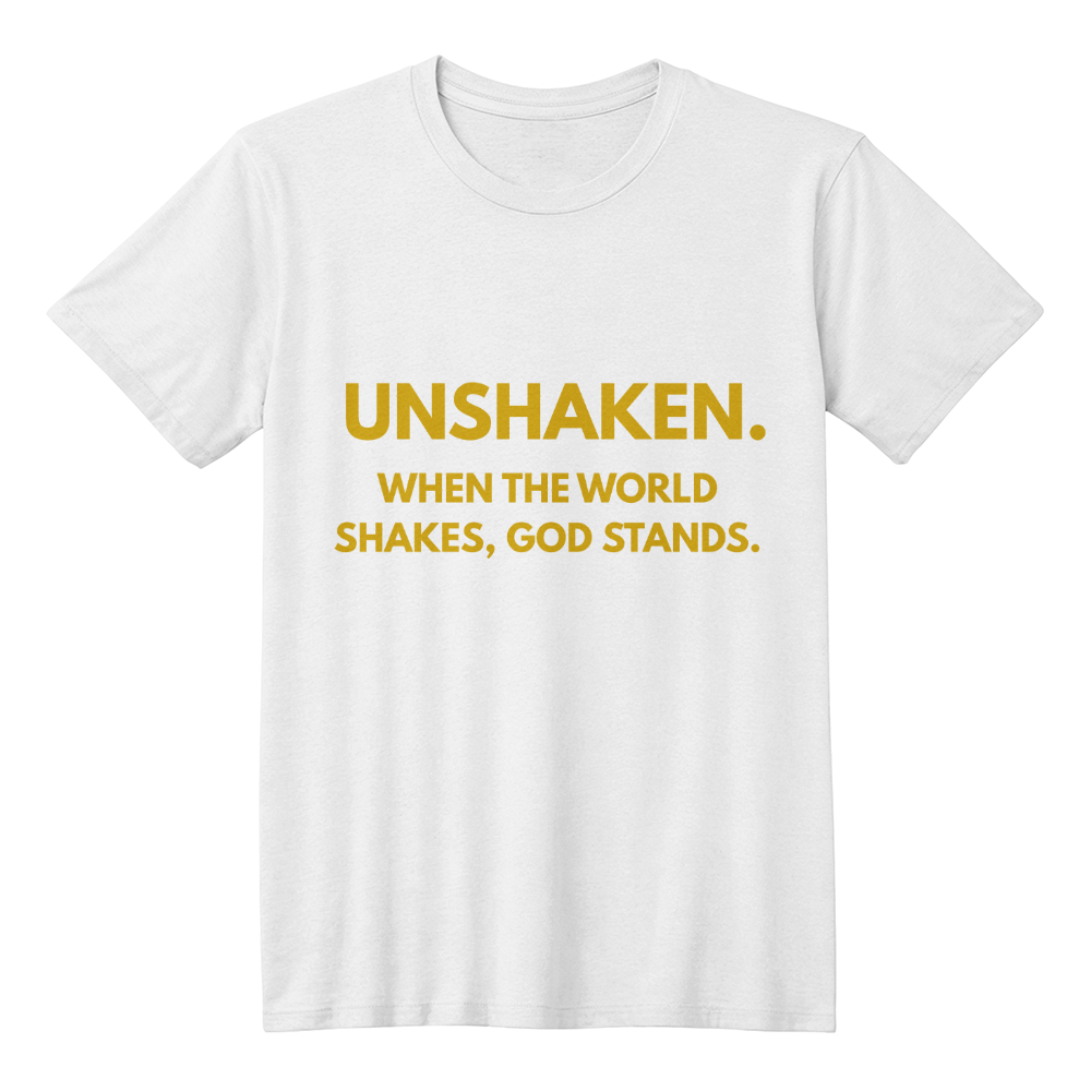 UNSHAKEN – Christian Faith T-Shirt