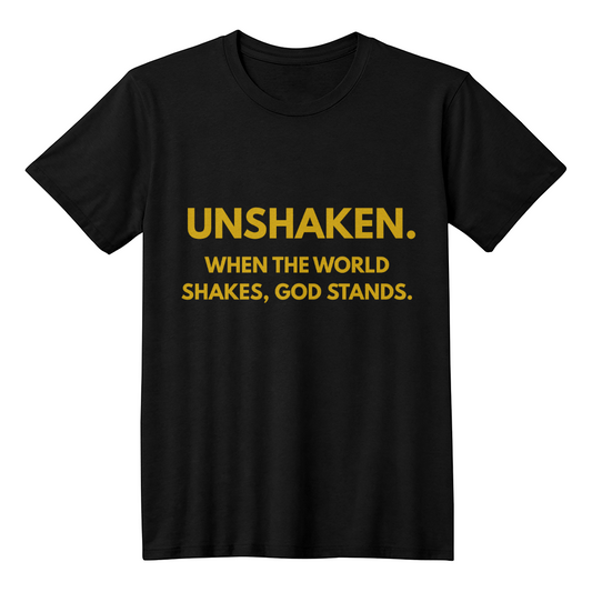 UNSHAKEN – Christian Faith T-Shirt