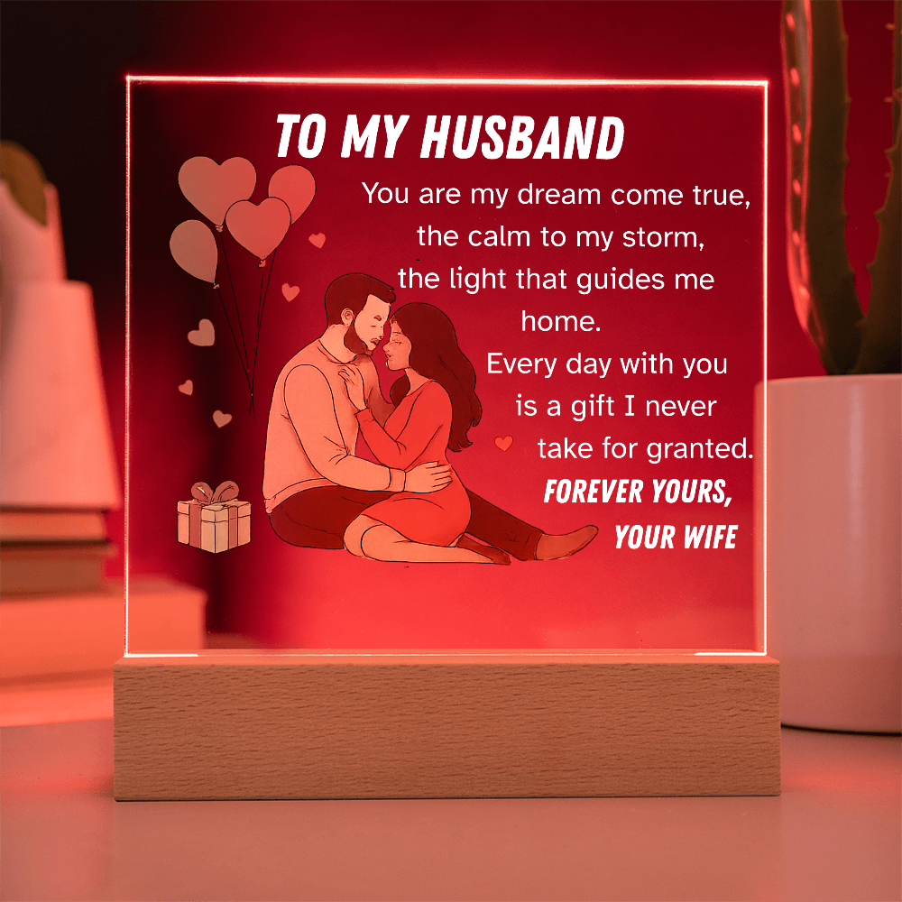 Forever in Your Arms – Romantic Couple Acrylic Art Gift