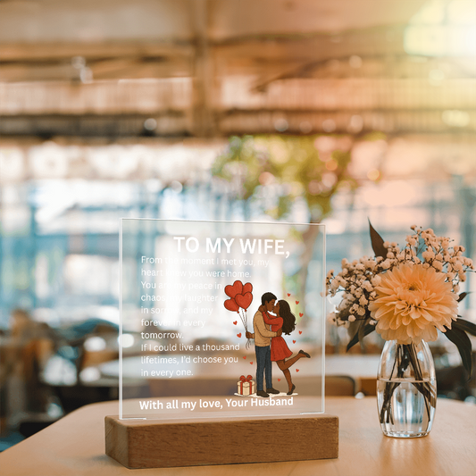 To My Wife Acrylic Plaque