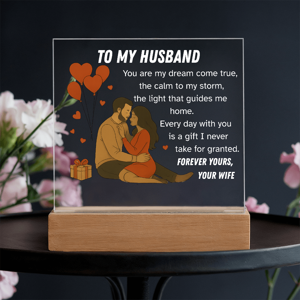 Forever in Your Arms – Romantic Couple Acrylic Art Gift