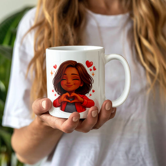 Valentine's Day Mug - Love & Heart Design