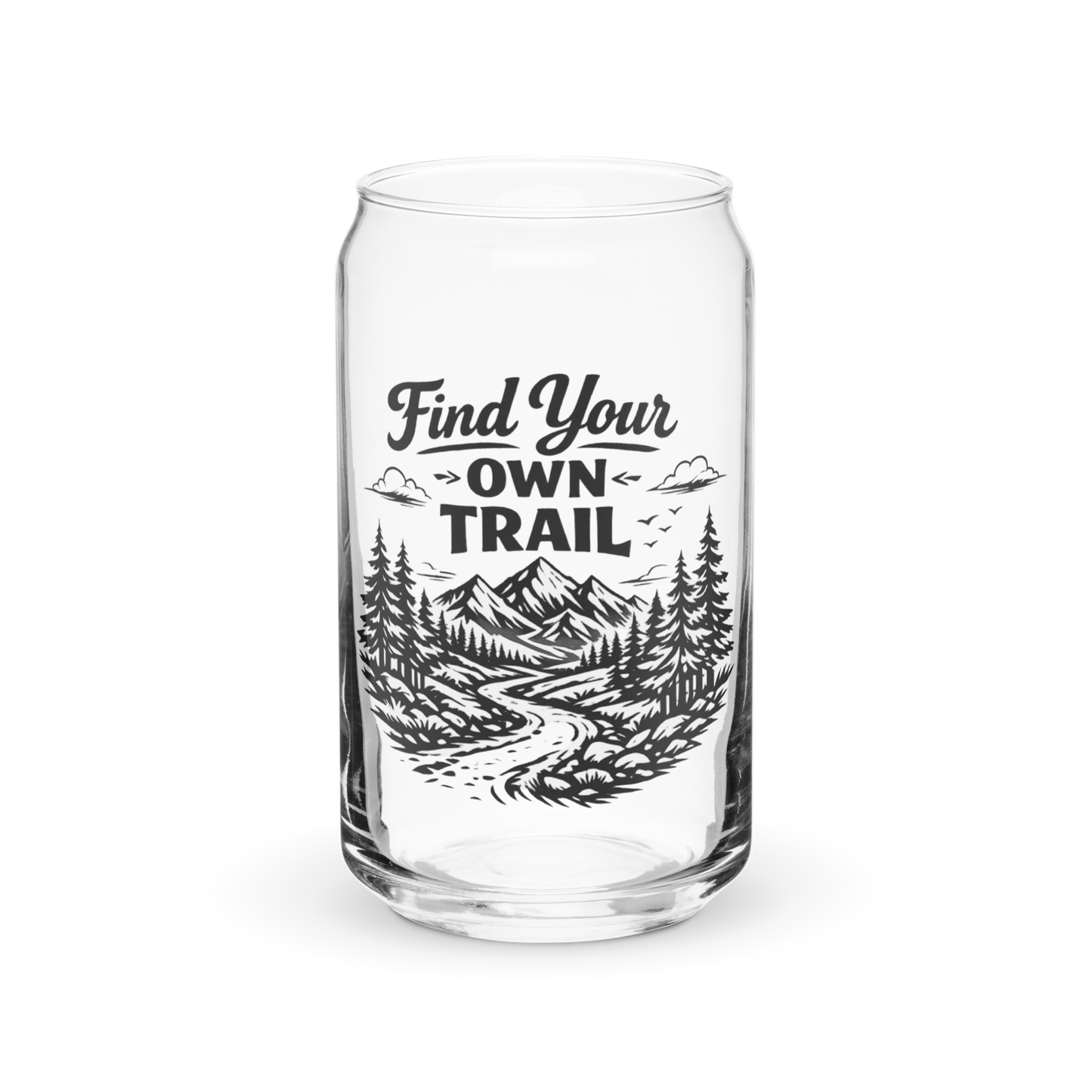 Find Your Own Trail | Iced Coffee Glass