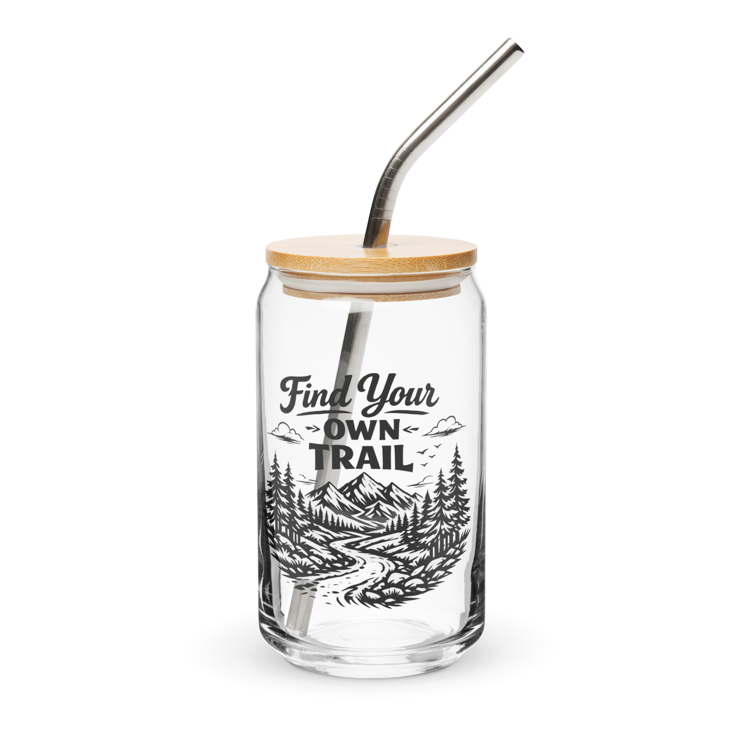 Find Your Own Trail | Iced Coffee Glass